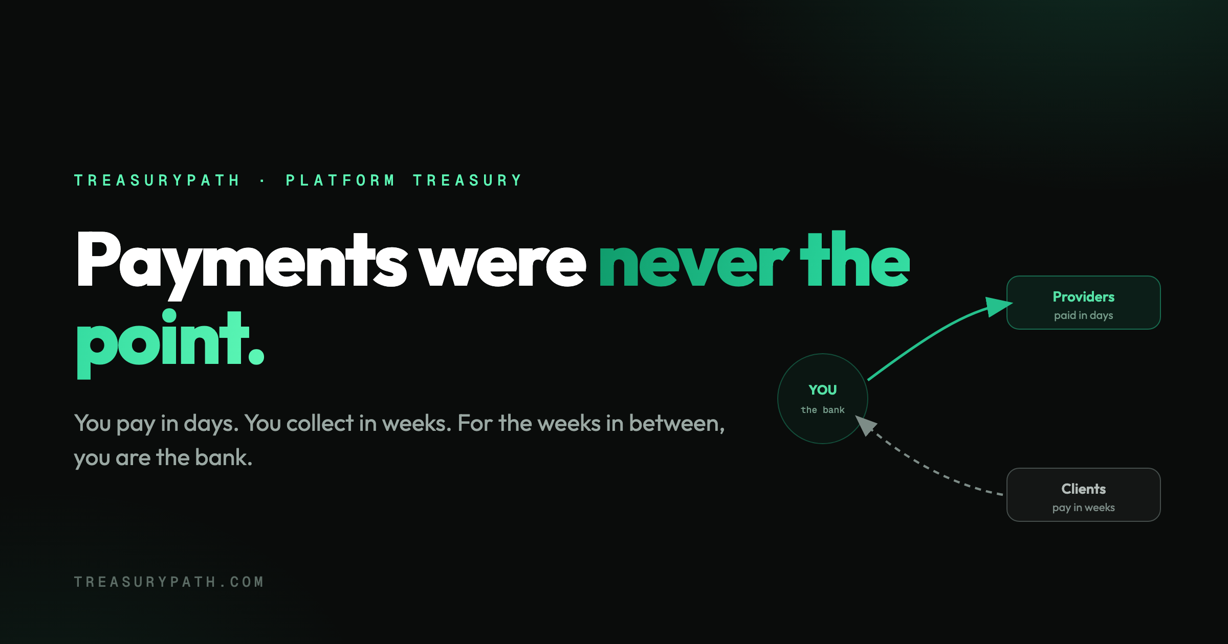 Payments Were Never the Point